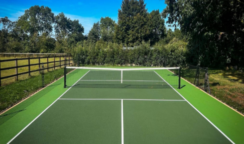 tennis court materials