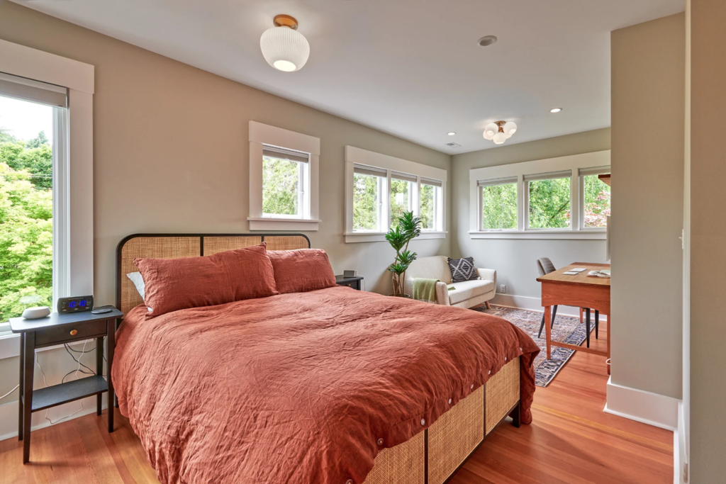 average bedroom size